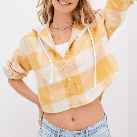 American Eagle Outfitters Tops - COPY - 🦅American Eagle CROPPED FLANNELS 🦅